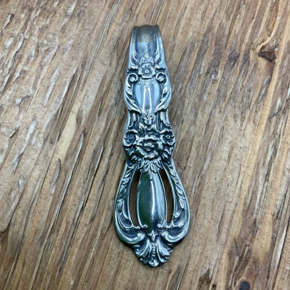 Heritage Pattern Vintage Spoon Silverware Pendant